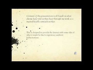 Schizophrenia simulation