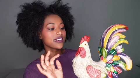 Touch of Class Prideful Rooster Table Sculpture Multi Bright - Resin Decor - Decorative Animal Sculpture for Kitchen, Dining Room - Chanticleer Collector