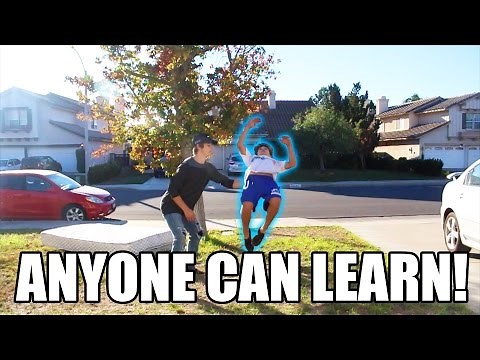 TEACHING LITTLE BROTHER TO BACKFLIP! (13 years old)