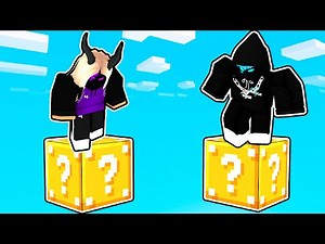 Roblox Bedwars, but it's only one LUCKY BLOCK..