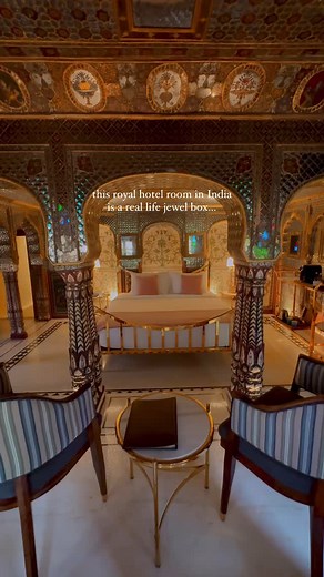 Sam McClendon on Instagram: "one of the most beautiful hotel rooms I’ve ever seen at one of the most charming hotels I’ve ever been to ✨ 📍the mirror suite at Samode Haveli in Jaipur, India @samode_hotels #hotels #india #travel #bucketlist best hotels, hotels India, Jaipur travel, Jaipur hotel, india travel guide, hotel design, luxury travel, luxury hotel"