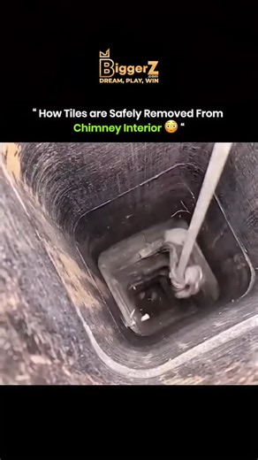 Knowledge Matrix | Workers remove chimney tiles using special tools. They break the clay flue liner in sections from top to bottom. Steel rods or chain whips... | Instagram