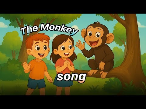 🐒 The Monkey Song for Kids | Fun Animal Song | Learn with Music 🎵✨