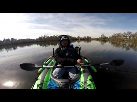 Intex Challenger K1 Inflatable Kayak with Modification For Fishing