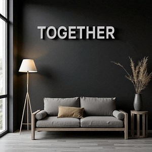 Ensemble sticker mural - oeuvre d'art murale motivante pour le bureau - signe de citation de travail d'équipe - décoration d'entrée d'entreprise - acrylique et panneau mural en bois - Etsy France