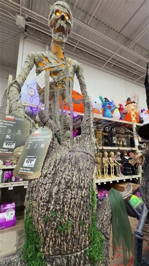 $299 11' Grave & Bones Giant-Sized LED Mummy Halloween Decoration @ Home Depot by Home Accents
