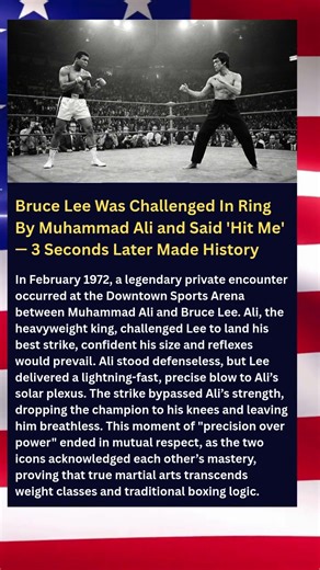 Bruce Lee Was Challenged In Ring By Muhammad Ali and Said 'Hit Me' — 3 Seconds Later Made History
