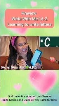 Preview- Write With Me | A-Z | Learning to Write Letters for Young Children #writingalphabet