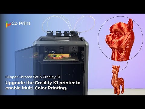 Co Print Klipper Chroma Set & Creality K1 | Upgrade the K1 printer to enable Multi-Color 3D Printing