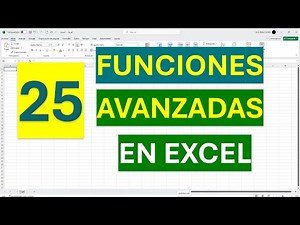 🔴 Aprende 25 FUNCIONES Avanzadas con Excel #excelbasico #excelformulas