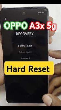 OPPO A3x Hard Reset | How to Hard Reset Oppo CPH2681 Hard Reset / Pattern / Pin / Password Unlock