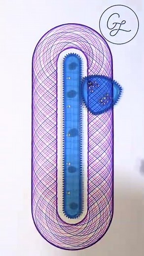 Easy Spirograph Designs | Triad Gear on the Long Base #creativity #art