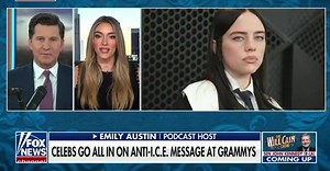Loved seeing Emily Austin on the Will Cain Show today! She shared about her experience watching the hypocrisy of the liberal elite’s performative outrage from inside the Grammys. | PoliticsForHer