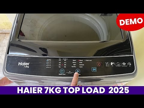 Haier 7kg top load washing machine demo