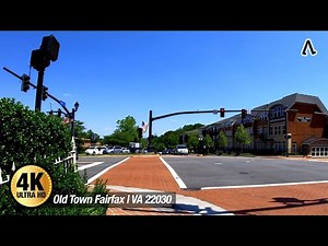 [4K] Old Town Fairfax Part_1 | VA 22030 #WalkingMap #OldTownFairfax