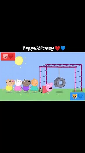 Peppa X Denny ❤️💙 la migliore ship!! Peppa 💫 ✨ #peppa #denny