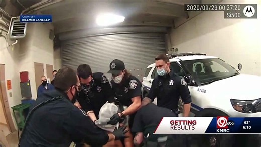 Jail administrator using KMBC Restrained documentary in training, requiring staff to take test