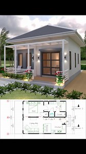 Small House Plan 6x8 Meter 1 Bedroom #homedesigns #housedesign #houseplans #smallhouseplans #smallhouse | Sam HousePlans
