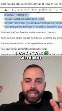 How to use spintax in cold email campaigns