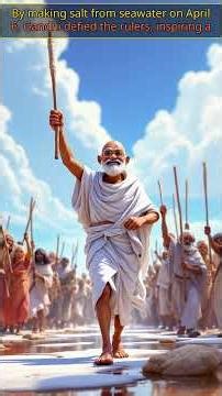 Gandhi's Salt March: Defiant Step