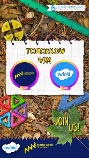 Tomorrow’s the day! 🎉 Join us LIVE on Instagram with the team at Maths Week Scotland ✨ Expect loads of inspiration to kickstart your week, plus teaching resources & downloadable activities you won’t want to miss! | Twinkl Scotland