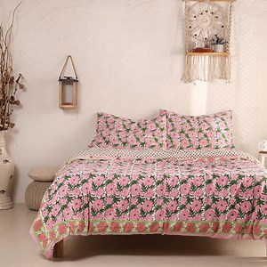 Pink Hand Block Print Linen Duvet Cover Floral Linen Bedding, Boho Chic Bed Cover Linen Duvet King Queen Full Linen Bedding Bed Cover Set - Etsy
