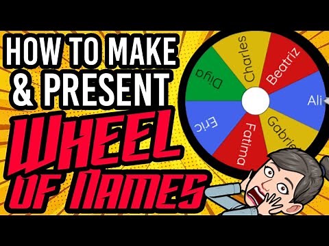 WHEEL OF NAMES | How to Make and Present Wheel of Names for Online Class Recitation / Activity