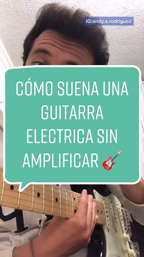 Cómo suena una guitarra electrica sin amplificar 🎸
