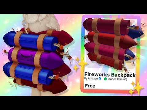 Get a FREE FIREWORKS BACKPACK UGC in Roblox