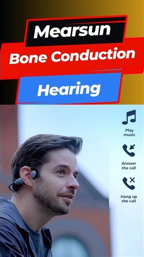 MES-E100 Bone Conduction Hearing Aid | Bluetooth, AI Sound, Waterproof & DIY Fit