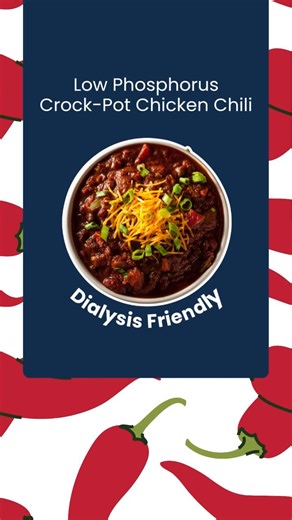 Comfort in every bite 🍲💚 This creamy, hearty, low-phosphorus crock-pot chicken recipe is simple, satisfying, and perfect for a cozy meal. Tip: Always adjust portions and ingredients to fit your nutrition plan. See full recipe here: https://dccdialysis.com/recipes/low-phosphorus-crock-pot-chicken-chili/ #DialysisFriendly#ComfortFood #WinterRecipes | Dialysis Care Center