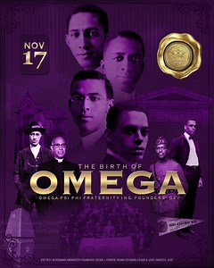 Happy Founders' Day!!!! “Omega Psi Phi Fraternity is not a status club, but a fraternity; a brotherhood of high minded, serious thinking, noble living men. Leaders not followers, makers of policy and molders of opinion. Let us never forget that we’ re developed out of the friendship of three young men and a young college professor. ” Bro. Bishop Edgar A. Love - Founder, Omega Psi Phi Fraternity Inc. Credit: Will Blake, Xi Chi Fall 2020, on the keys and vocals. | Omega Psi Phi Fraternity, Incorpo