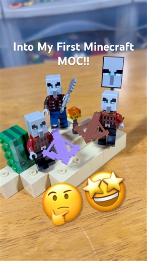 My First Lego Minecraft MOC?!🤔👌🏼#lego #legominecraft #legominecraftminifigures #minecraft