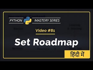 Python SET Roadmap | UNIT - 8 | Python For Beginners