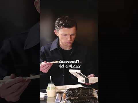 Marvel stars try kimbap for the first time | Benedict, Tom & Tom's Korean food adventure