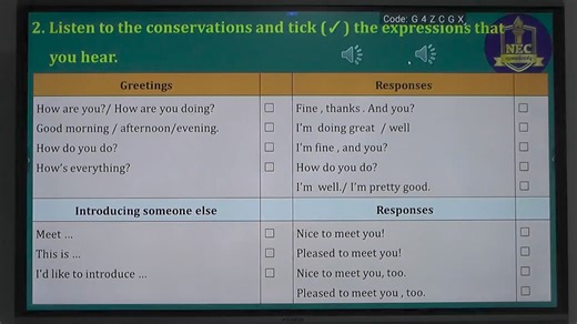 - Grade 9 English - Unit (1) - " That 's very kind of you " မှအကြောင်းအရာလေးတချို့အား ဆရာ/ဆရာမ နှင့် ကျောင်းသူ/ကျောင်းသားများ အတွက် “NEC”မှ ပညာဒါန Video file လေးမျှဝေပေးလိုက် ပါတယ်ခင်ဗျာ။ "ပညာလိုလား နိုင်ငံသားတို့၊ အားထားယုံကြည် NEC... " ဆက်သွယ်ရန် Facebook page https://www.facebook.com/nec.educare?mibextid=LQQJ4d သင်ရိုးကုန် video File ဝယ်ယူလိုပါကလည်း ဒီ Facebook Page လေးကနေ ဆက်သွယ်ဝယ်ယူနိုင်ပါတယ်ခင်ဗျ။ #foryou #fyp #education #teacher #student #Grade 9 #English | Noble Educare Centre - NEC