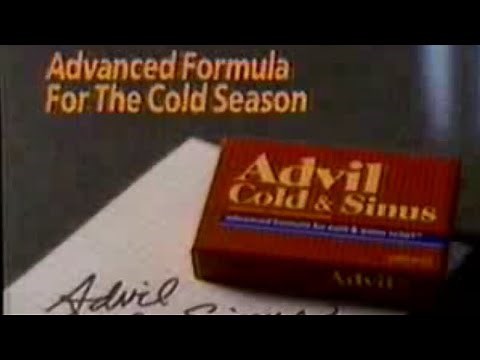 1992 Advil Cold and Sinus "Advanced Formula" TV Commercial
