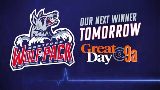 All this week we are giving away a 4-pack of tickets to a Hartford Wolf Pack game 🏒🐺 Enter now: https://ul.ink/NMNER and watch #GreatDayAt9A again tomorrow to see if you've won! | WFSB - Channel 3 Eyewitness News