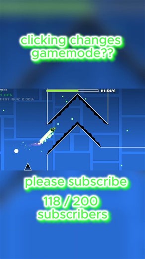 clicking changes gamemode?? #geometrydash #gdupdate #gd #gaming #gdlayout #gdmusic