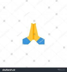 Folded Hands Vector Flat Icon Isolated Stock Vector (Royalty Free) 1621763938 | Shutterstock