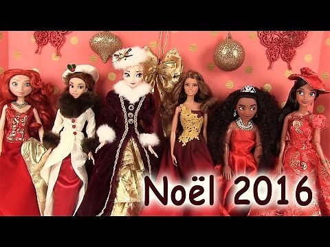 Disney Princesses Robes de Princesses Poupées Barbie Dolls Dresses Noël 2016 Madame Récré