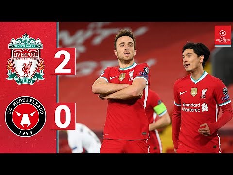 Highlights: Liverpool 2-0 Midtjylland | Jota and Salah seal the win at Anfield