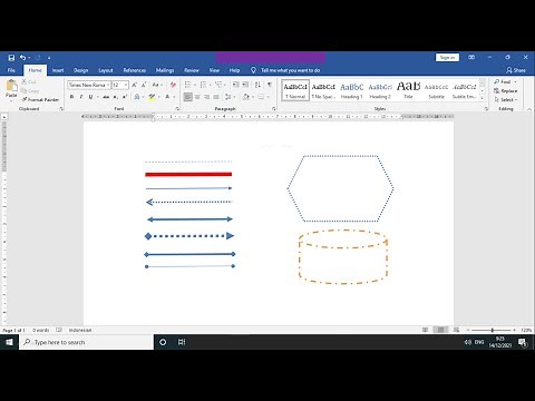 Creating Dotted Lines or Arrows in Microsoft office word