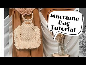 Tutorial Tas Macrame // Macrame Bag Tutorial // Cara Membuat Tas Macrame untuk pemula
