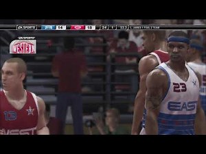 NBA Live 07 Xbox 360 gameplay - NBA All star game