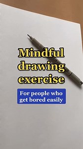EP195| Mindful drawing exercise.A drawing for people who get bored easily #cr_Amruthaarts #howtodraw #intuition #arttuto #howtopaint #learntopaint #mindfulness #cr_tamaramichael #reelsviral #drawerslide #acrylicpainting #sketchbook #paint #drawinglessons #watercolor #illustration #love #Drawing #drawinglessons | Painting Techniques