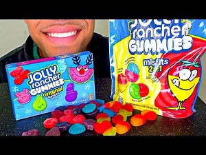 ASMR JOLLY RANCHER GUMMIES SOURS ORIGINAL COMMERCIAL EATING CHEWY MOUTH SOUNDS MUKBANG