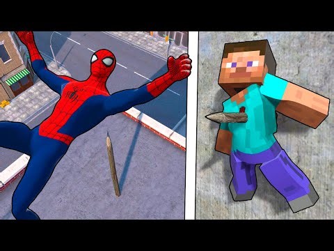 NPC Ragdolls VS Spikes! Epic NPC Falls Compilation #148