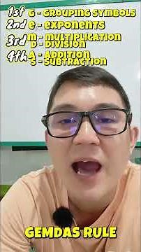 Solving Order of Operations Problems by Using the GEMDAS Rule #mathtutorial #educational