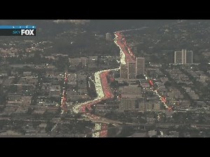 HOLIDAY TRAFFIC: Nightmare congestion on 405 Fwy in West LA